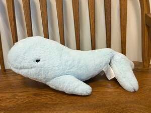 Lambs & Ivy Oceania Baby Soft Blue Whale Plush Stuffed Animal Toy